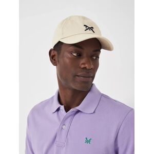 Crew Clothing Embroidered Baseball Hat - Stone - Male