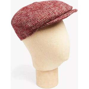 Simon Carter Wool Baker Boy Cap - Red Herringbone - Male - Size: M