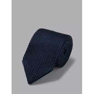 Charles Tyrwhitt Silk Knit Slim Tie - Navy - Male