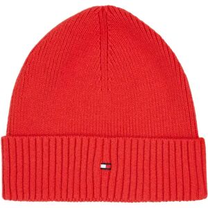 Tommy Hilfiger Essential Flag Cotton & Cashmere Knit Beanie Hat - Fireworks - Male