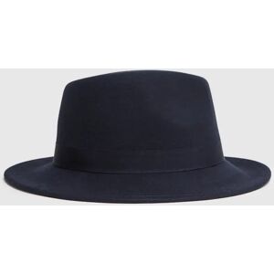 Reiss Ally Wool Fedora Hat - Navy - Female - Size: M-L