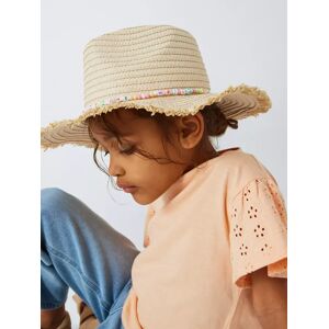 John Lewis Kids' Friendship Straw Hat, Natural - Natural - Female - Size: 6-8 years