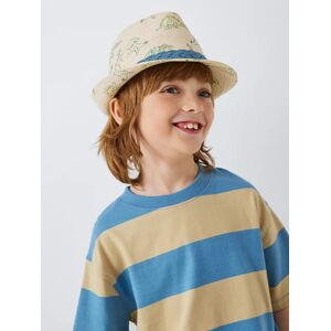 John Lewis Kids' Dinosaur Trilby Hat, Neutral - Neutral - Male - Size: 6-8 years