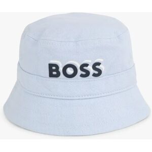 Hugo Boss BOSS Baby Logo Embroidered Bucket Hat, Light Blue - Light Blue - Unisex - Size: 2-4 years