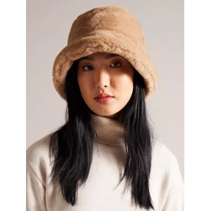 Ted Baker Prinnia Faux Fur Bucket Hat - Camel - Female