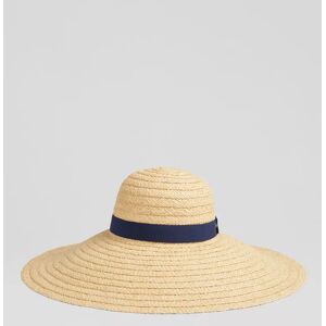 L.K.Bennett Gigi Raffia Wide Brimmed Hat, Natural - Natural - Female