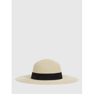 Reiss Lexi Wide Brim Paper Sun Hat, Natural - Natural - Female - Size: S-M