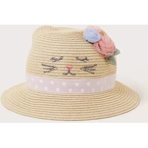 Monsoon Baby Kitty Floral Sun Hat, Natural/Multi - Natural/Multi - Unisex - Size: 1-3 years