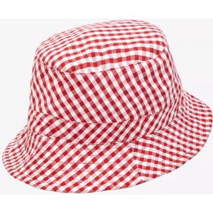 Brora Gingham Bucket Hat - Cherry Red - Female - Size: M-L