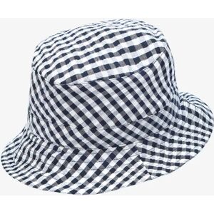 Brora Gingham Bucket Hat - Navy - Female - Size: M-L