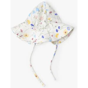 Lindex Kids' Organic Cotton Blend Sun Hat - Light Dusty White - Unisex - Size: 1-4 months