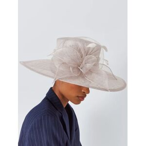 John Lewis Sofia Wide Brim Bow Hat - Pearl - Female