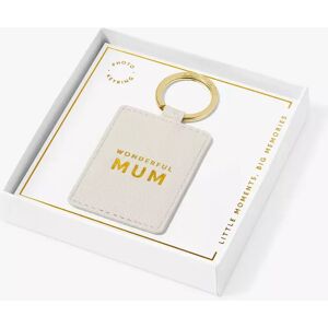 Katie Loxton Wonderful Mum Photo Keyring, Off White - Off White - Female