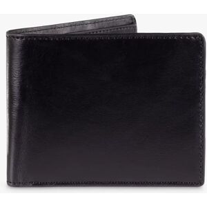 John Lewis Vegetable Tanned Leather Bifold Wallet - Black - Male