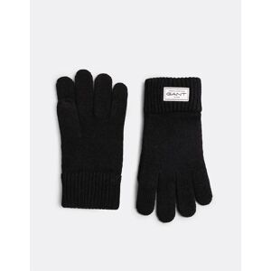 Men's GANT Wool Knit Gloves - Black - Size: ONE size