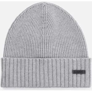 Hugo Boss Men's Fati Grey Beanie Hat - Size: ONE size