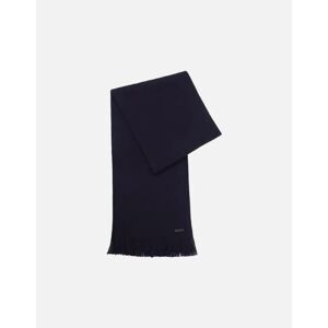 Hugo Boss Men's Albas Logo Navy Knit Scarf - Size: ONE size