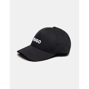 Men's HUGO Jude Mens Cotton-Twill Cap With 3D Embroidered Logo - Black - Size: ONE size