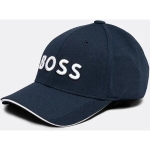 Hugo Boss Men's BOSS Green US-1 Mens Stretch-Piqué Cap With Embroidered 3D Logo - Navy - Size: ONE size