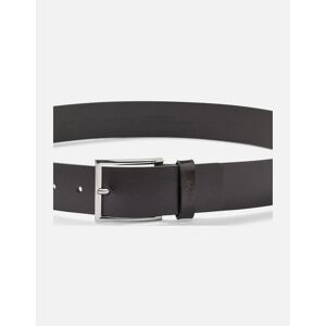 HUGO Men's Giaspo Logo Embossed Leather Belt - Brown - Size: 34W