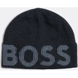 Men's BOSS Orange Lamico Mens Beanie - Navy - Size: ONE size