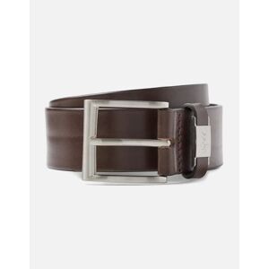 Men's BOSS Orange Connio Mens Leather Belt NOS - Dark Brown - Size: W40