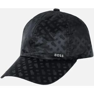 Hugo Boss Men's Zed Monogram Logo Black Cap - Size: ONE size