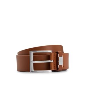 Hugo Boss BOSS Mens Connio Branded-keeper belt in Italian leather