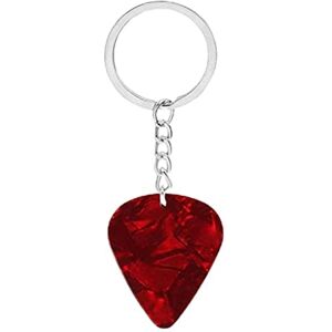 Generic Guitar Pick Keychain Heart Triangle Celluloid Guitar Drop-proof Women Fashion Accessories Keyring Guitar Pendants Men U7O7 Picks