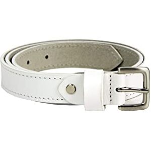 Lakeland Leather Keswick Real Leather Women's Belt (X-Large, White)