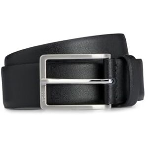 Hugo Boss BOSS Mens Erman-L Sz35 Italian-leather belt with engraved-logo buckle