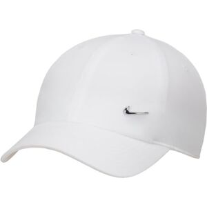 Nike FB5372-100 U NK DF Club Cap U CB MTSWSH L Hat Unisex Adult White/Metallic Silver Size M/L