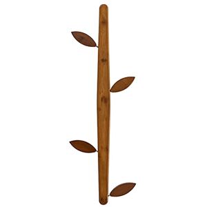 MLLNPP Coat Racks Wall-Mounted Coat Rack Coat Rack Hat Rack Bamboo Tree Coat Hat Rack Modern Wall Mounted Rack with 4 Detachable Leaf Hooks for Baseball Cap Coat Wallet Coat Hooks for Wall/a