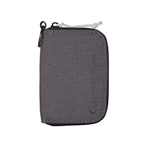 Lifeventure Men's RFID Protected Coin Compact Travel Wallet, Eco-Friendly, Recyclable Material (Grey), Made, One Size, 68151