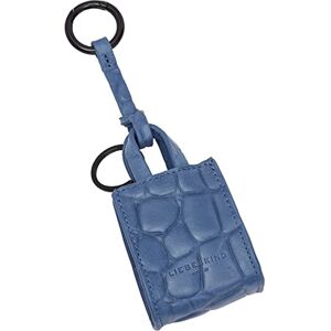 Liebeskind Berlin Women's Waxy Croco Paper Bag Pendant, Mykonos Blue-5550, No Assignment