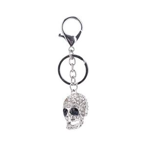 VALICLUD 1pc Skull Keychain metal keychain wristlet Crystal Skull Key Ring Skull Car Charms Bling Pendant Keychain skull charm keychain Skull Pendant Keychain handbag bag pendant alloy man
