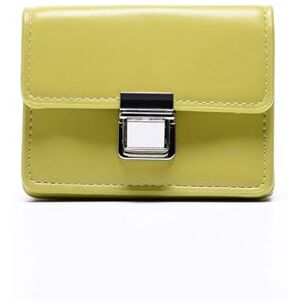 lylbfp PU Leather Wallet for Women, Ladies Purse Wallet Bifold Card Holder. Women Small Purse with Press Buckle, Multiple Card Slots and Compartments (Green)