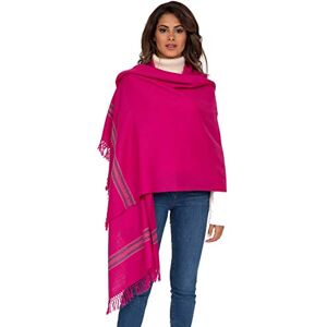 likemary Pashmina Shawl Blanket Scarf - Travel Blanket Shawl - Pashmina Scarfs for Women - Winter Shawl - Ethical Gifts for Women - Wool Scarf - Mansi - Fuchsia Pink