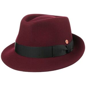 Mayser Classico Trilby Hat Felt hat Wool hat (59 cm - Bordeaux)