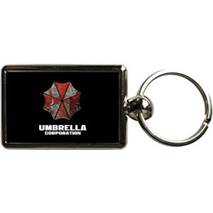 Super Universe Resident Evil Umbrella Logo Metal Keyring 3 x 4.5 cm