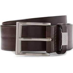 Hugo Boss BOSS Mens Connio Branded-keeper belt in Italian leather