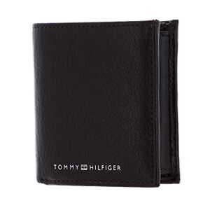 Tommy Hilfiger Men's TH Downtown NS Trifold W Coin Bi-Fold Wallet, Testa Di Moro, Brown
