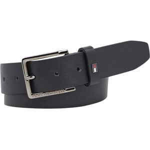 Tommy Hilfiger Men Belt Oliver Leather, Black (Black), 130 cm