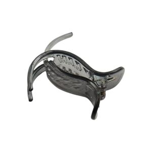 Qinlenyan Lady Hair Clip Transparent Women Hair Clip Hair-fixed Anti-slip Chic Small Teeth Grey