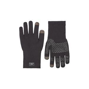 SEALSKINZ Unisex Waterproof All Weather Ultra Grip Knitted Glove - Black, Small