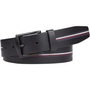 Tommy Hilfiger Men Belt Denton Leather, Blue (Space Blue), 85 cm