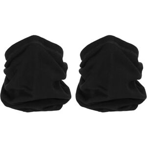 PATIKIL Winter Neck Warmer, 2 Pack Drawstring Warm Face Scarf Face Covering Windproof Neck Gaiter for Men Women, Black