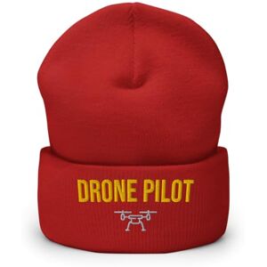 Generico Drone Pilot Winter Hat – Pilot Drone Winter Hat, red, 30