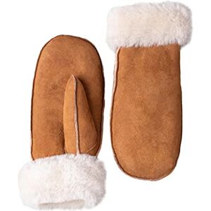 Lakeland Leather Ladies' Classic Sheepskin Mittens (Tan)