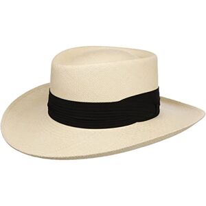 Lierys Classic Gambler Panama Hat by Women/Men - Made in Ecuador Sun Straw Summer Spring-Summer - L (59-60 cm) Nature